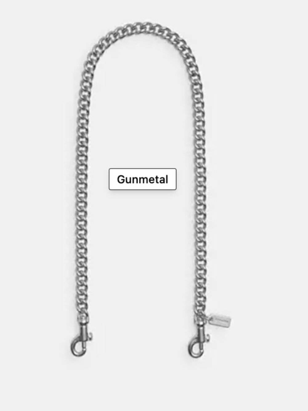 Coach silver chain shoulder strap.  Like new.  Fast Shipper.